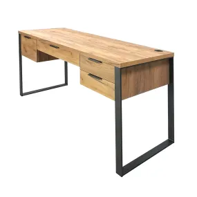 0B048FL 60" Office Desk in Golden Oak