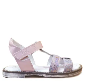 (2568A) Emel strap sandals pink patent