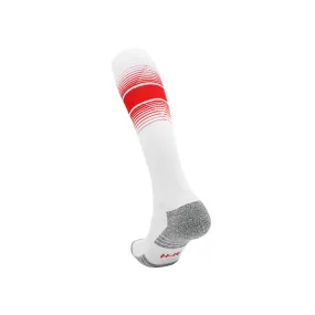 3 Pack Childrens Cushioned Football Socks White and Red