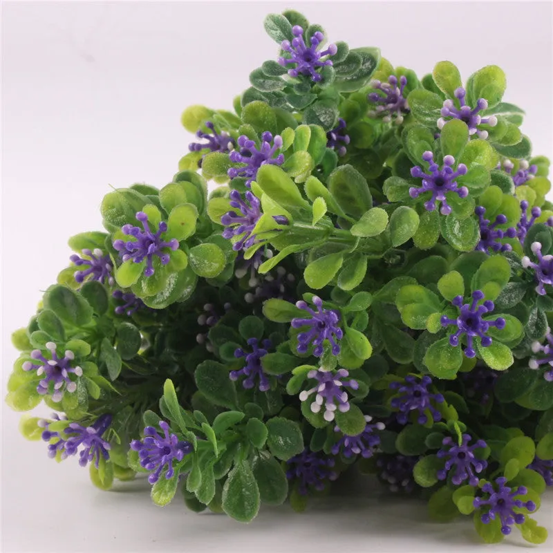 7 Branch Artificial Green Plant Bouquet