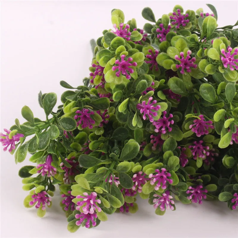 7 Branch Artificial Green Plant Bouquet