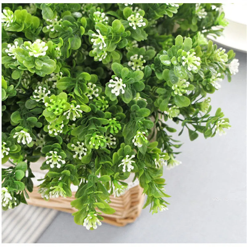 7 Branch Artificial Green Plant Bouquet