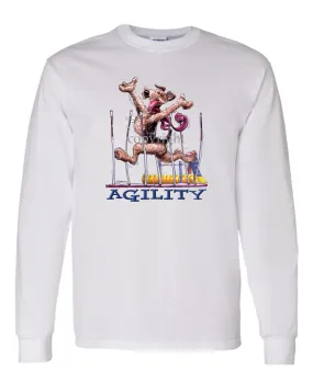 Airedale Terrier - Agility Weave II - Long Sleeve T-Shirt