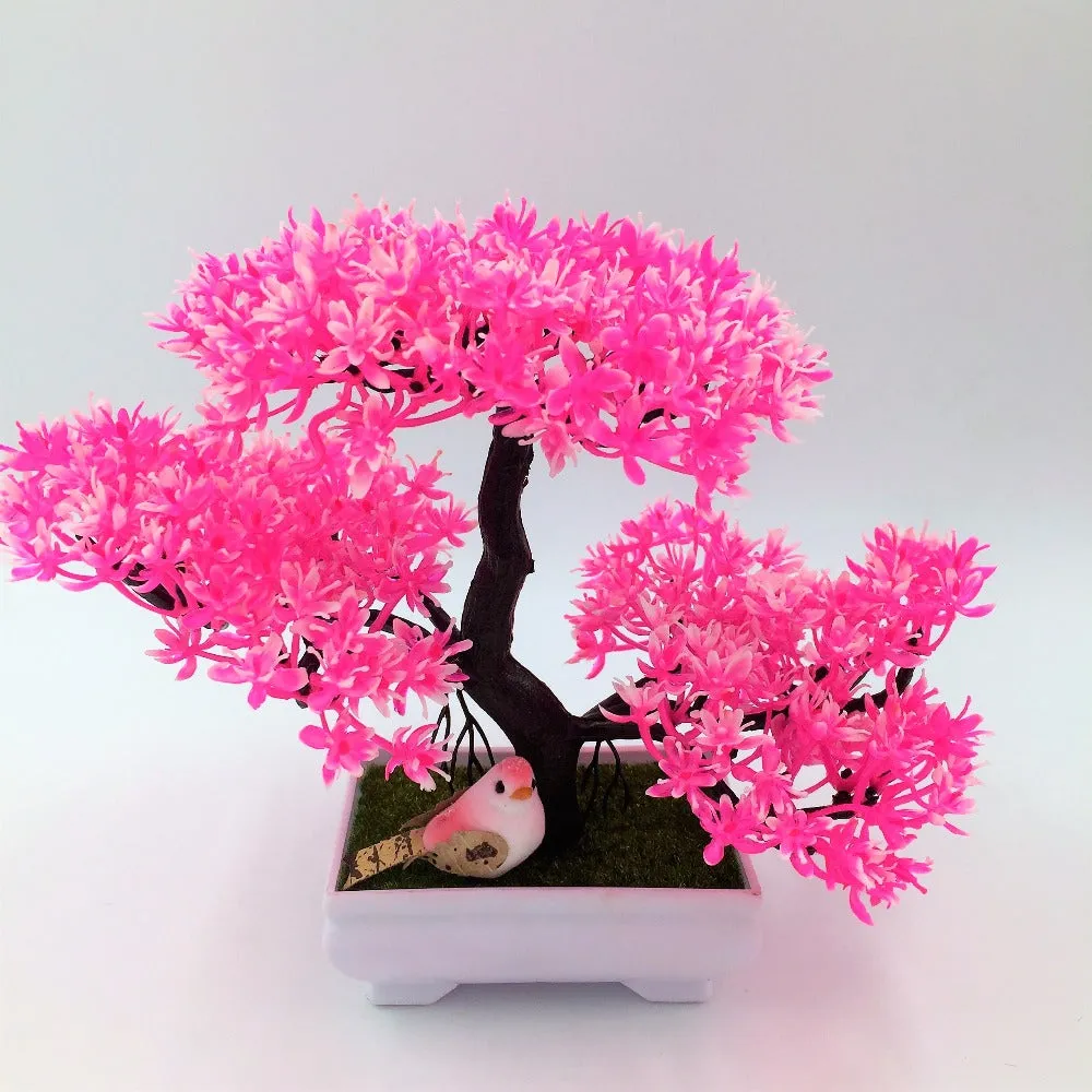 Artificial Sakura Bonsai with Vase