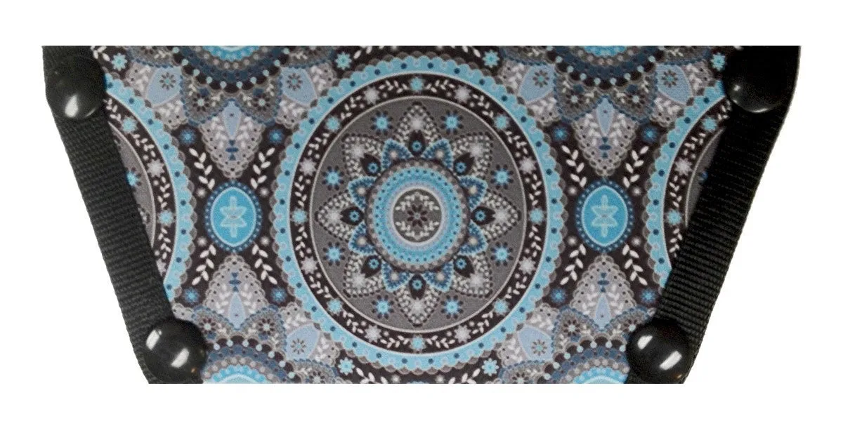 Blue Paisley medallion Top