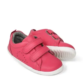 Bobux Step Up - Grass Court Toddlers Sneaker 728930 Fuchsia Bright Pink