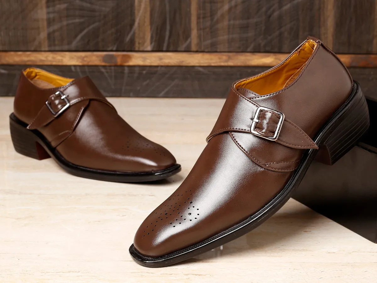 Bxxy's Stylish Monk Strap Trendy Height Increasing Moccasins