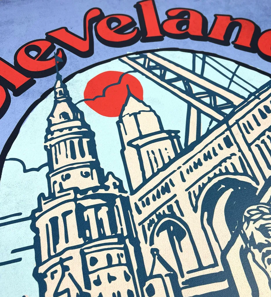 Cleveland City Summer Canvas Artwork