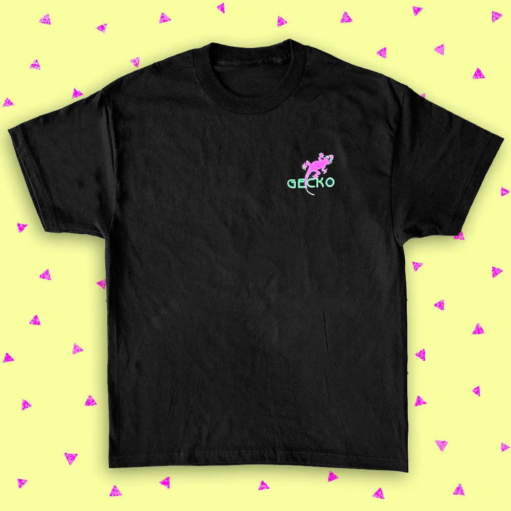 Deco Gecko - Black Tee