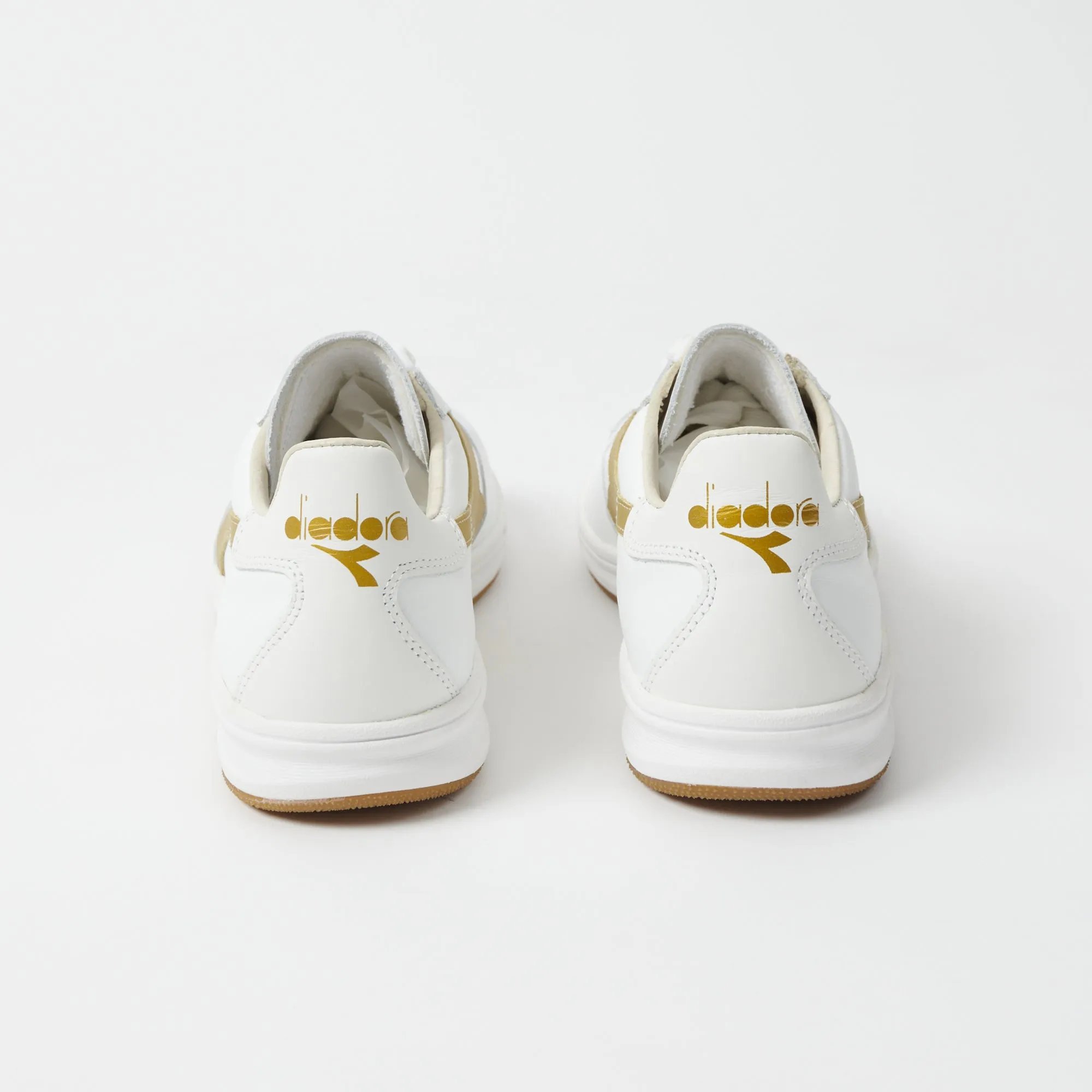 Diadora B.Elite H Italia Sport Sneaker - White/Gold