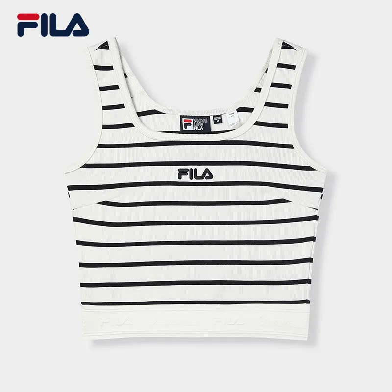 FILA CORE LIFESTYLE ORIGINALE FRENCH TENNIS CLUB Women Cotton Tank Top (White)