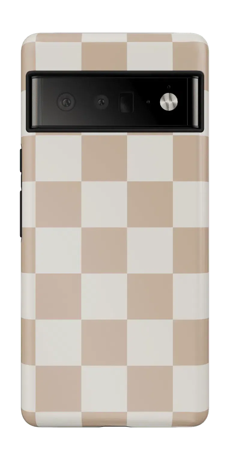 Fit Check | Neutral Checkerboard Google Pixel Case