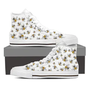 HONEY BEES HIGH-TOP SHOES MENS  - FREE SHIPPING WORLDWIDE