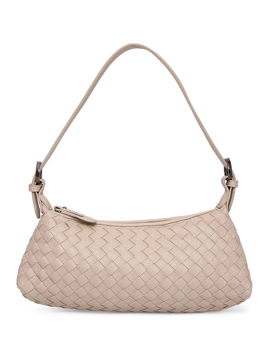 Inc.5 Women Beige Textured Sling Bag