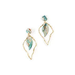 Leaf of Refuge Earrings - Gold