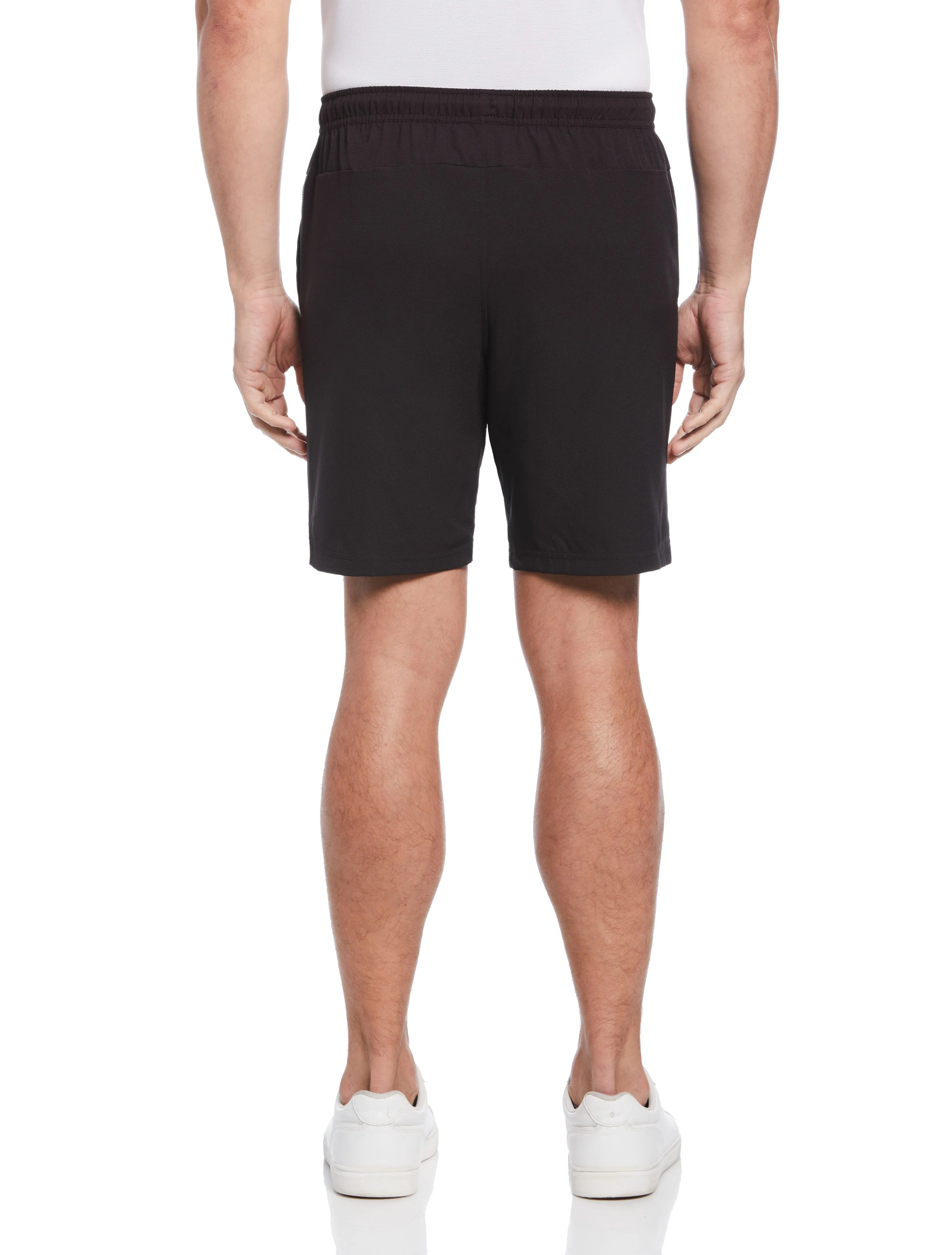 Men's Solid Athletic Tennis Short with Drawstring