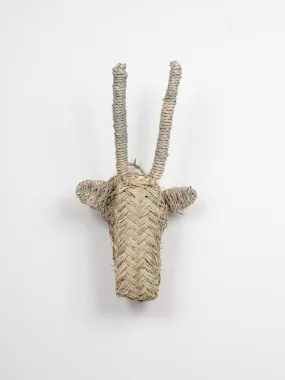 Mini Woven Animal Head, Gazelle