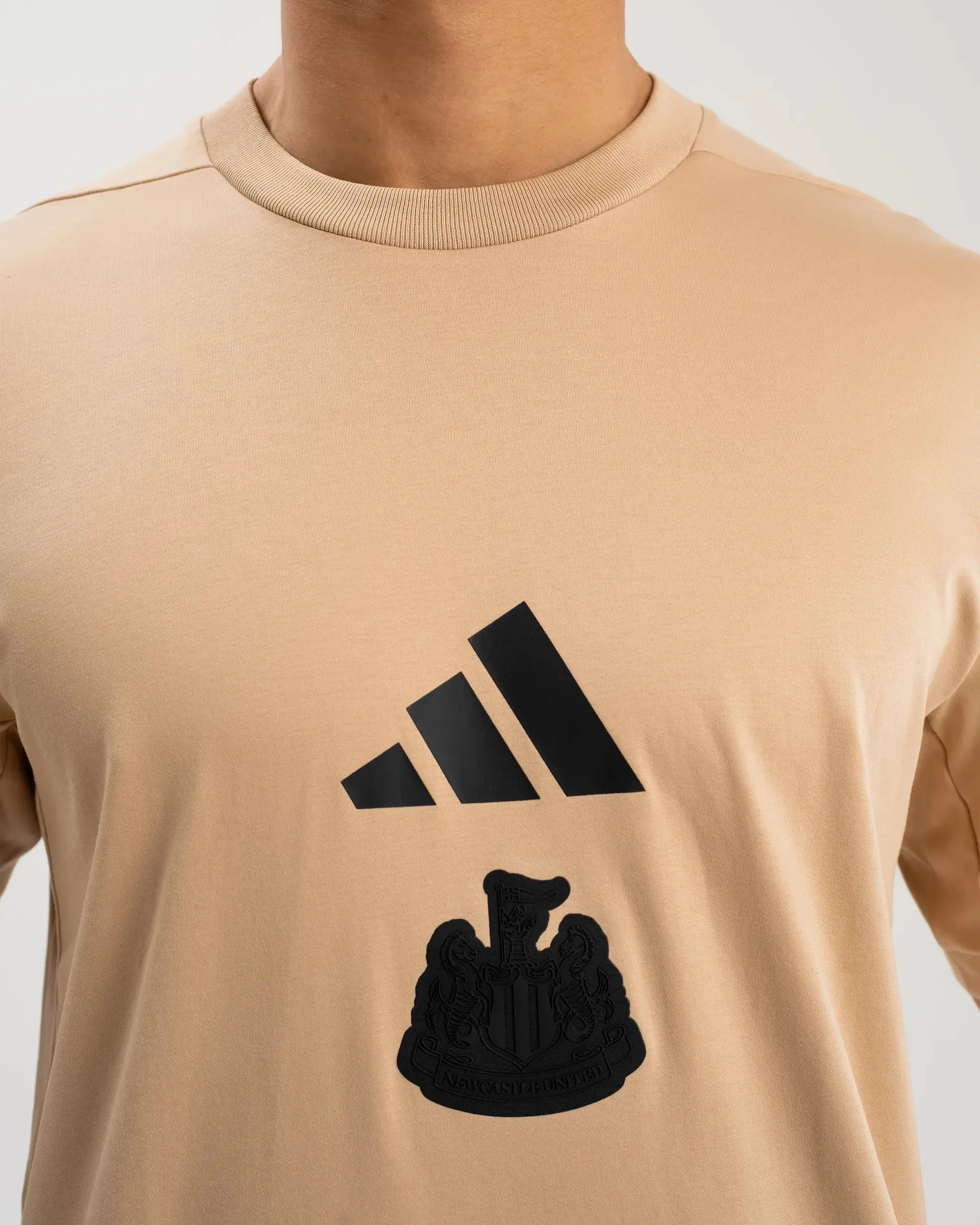 Mens adidas Newcastle United Beige Z.N.E. T-Shirt