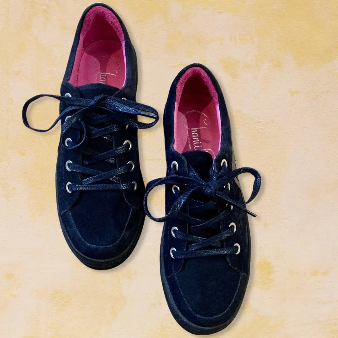 Nitap-Navy Suede/bronze Sneaker- Last pair 37!