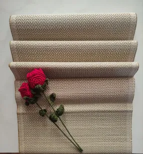 Table Runner : Hand woven madurkathi  natural grass